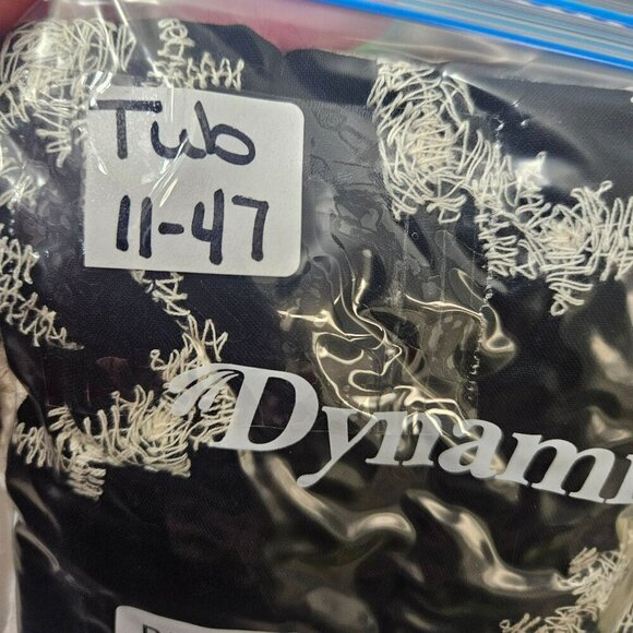 Solitaire Womens Black Cream Crochet Lace Blouse Rayon Cotton Hand Wash Only M - Picture 8 of 8